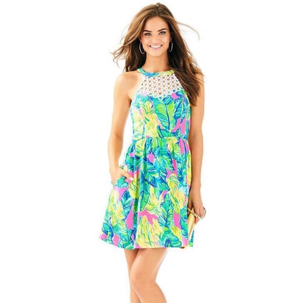 Lilly Pulitzer Kinley Dress (NWT) – Pink Sunset / Local Flavor – Size 00